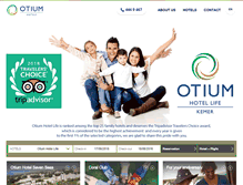 Tablet Screenshot of otiumhotels.com